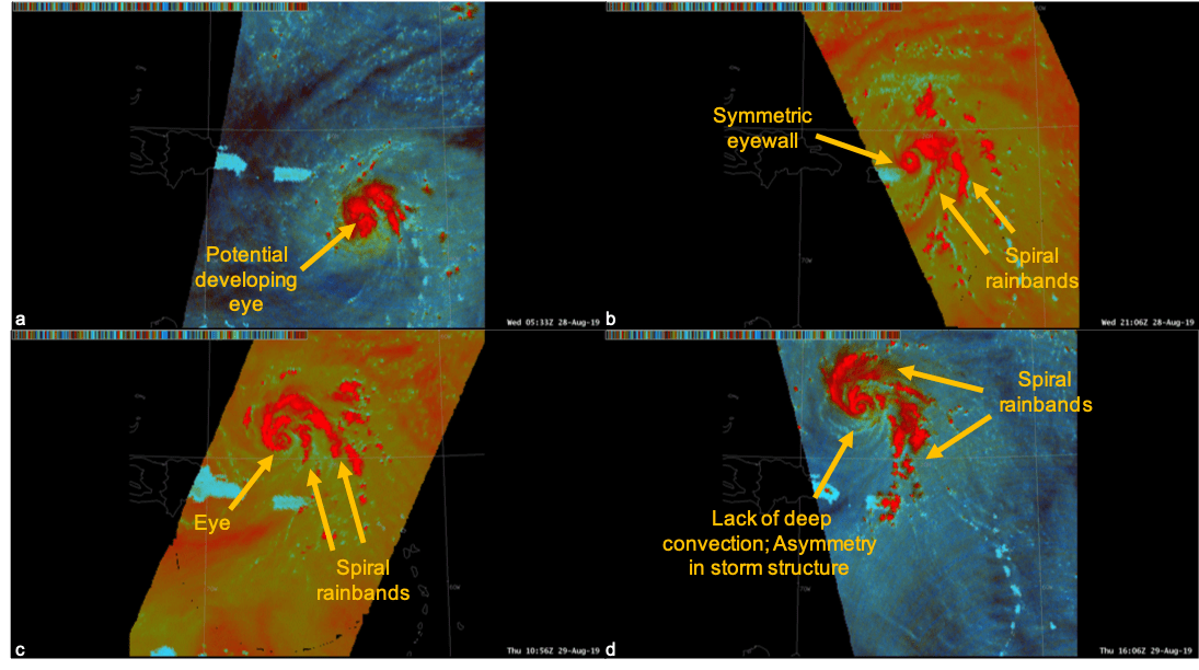 Hurricane Dorian in Microwave Wavelengths