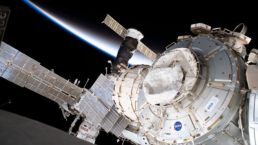 Portions of the International Space Station