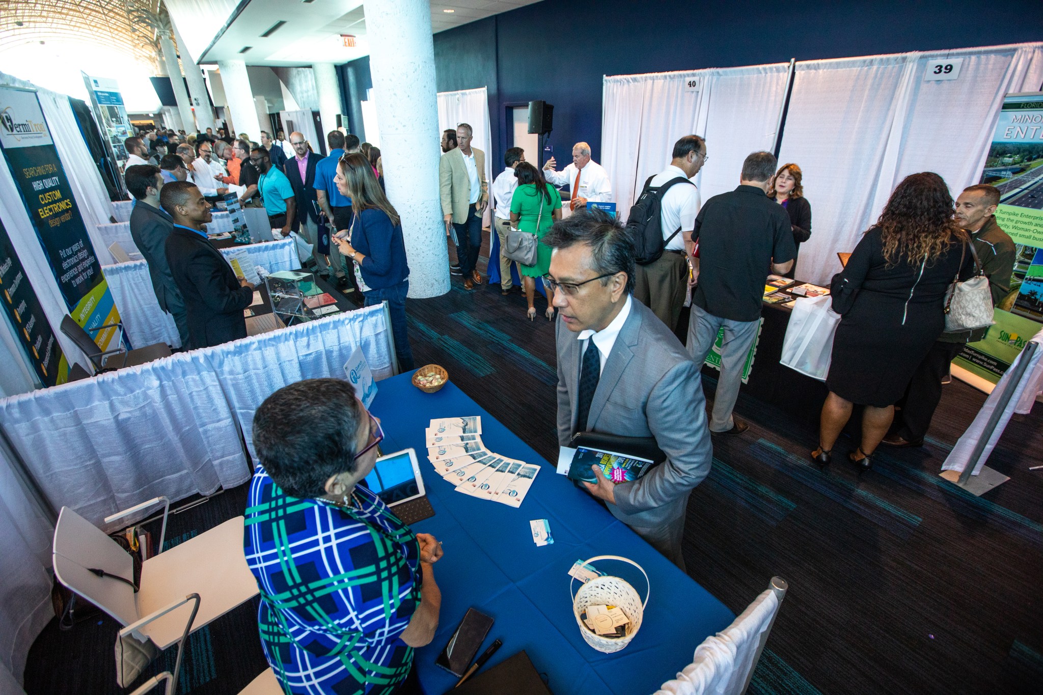 NASA Business Opportunities Expo 2019 exhibitor booths.