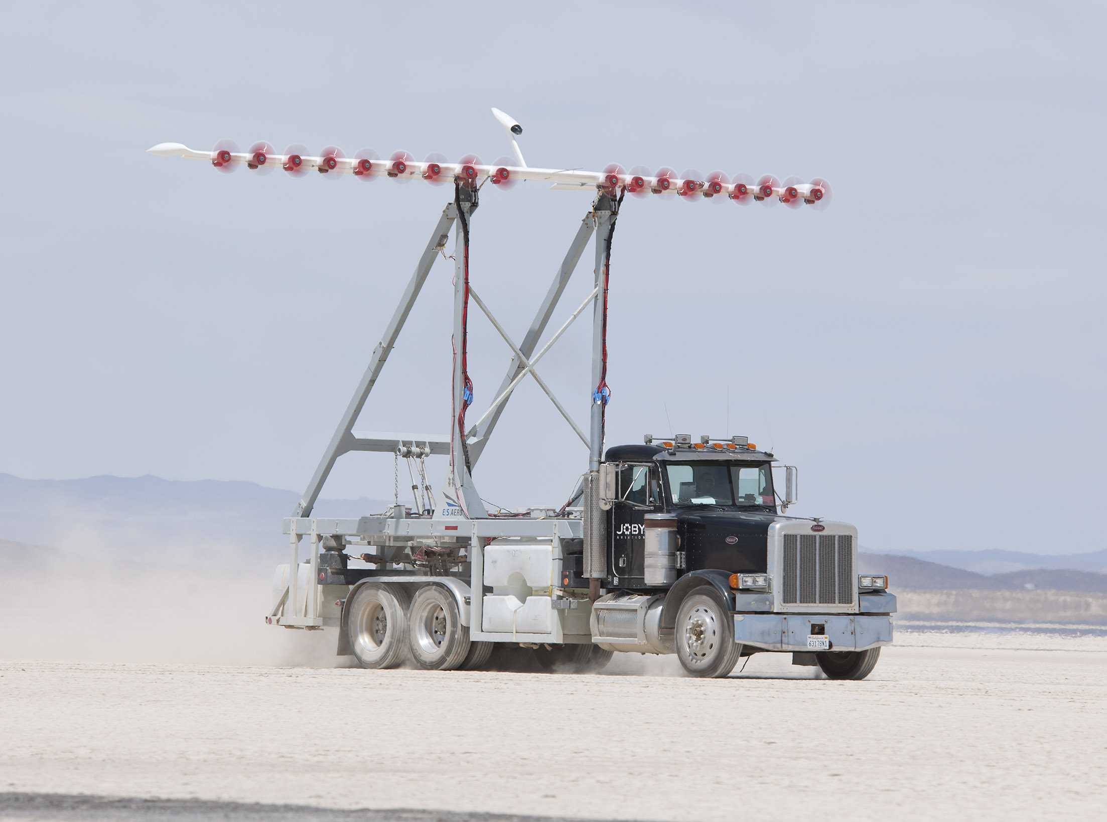 The Hybrid-Electric Integrated Systems Testbed performs a full power ground test.