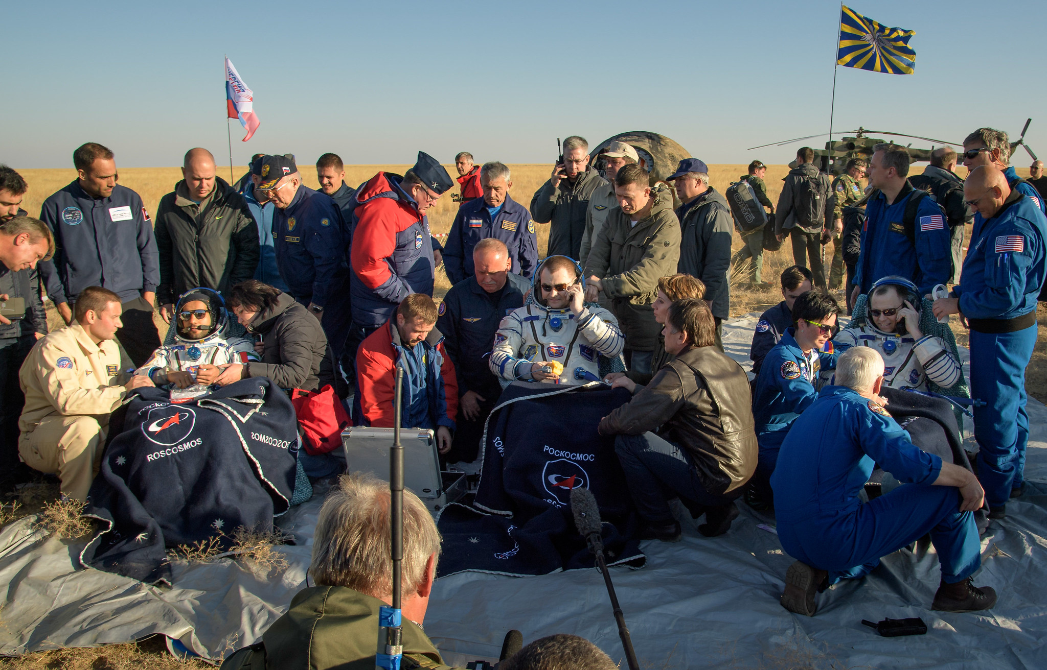 Hague, Ovchinin and Almansoori return to Earth Thursday, Oct 3 at 6:59 a.m.