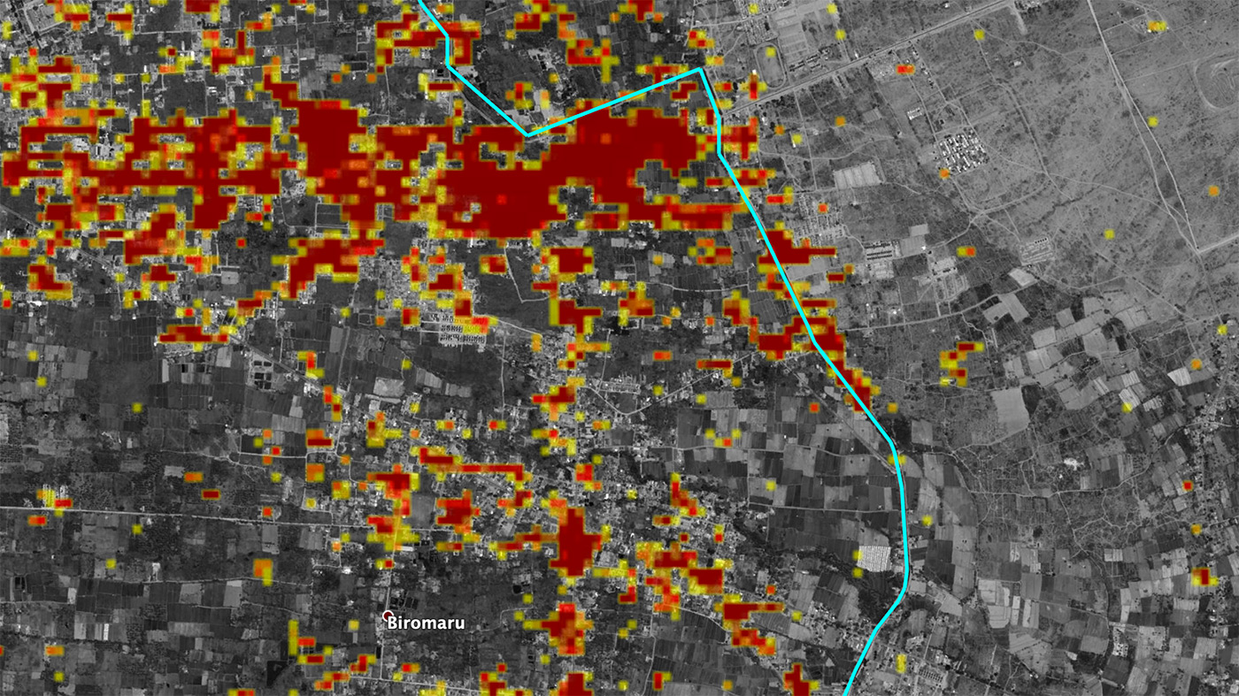 JPL's ARIA team produced this Damage Proxy Map of Palu after the 2018 earthquake.