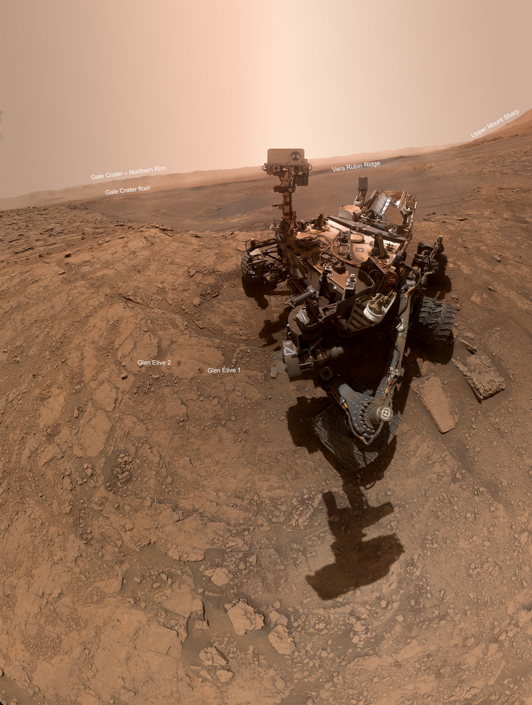 NASA's Curiosity rover took this selfie on Oct. 11, 2019