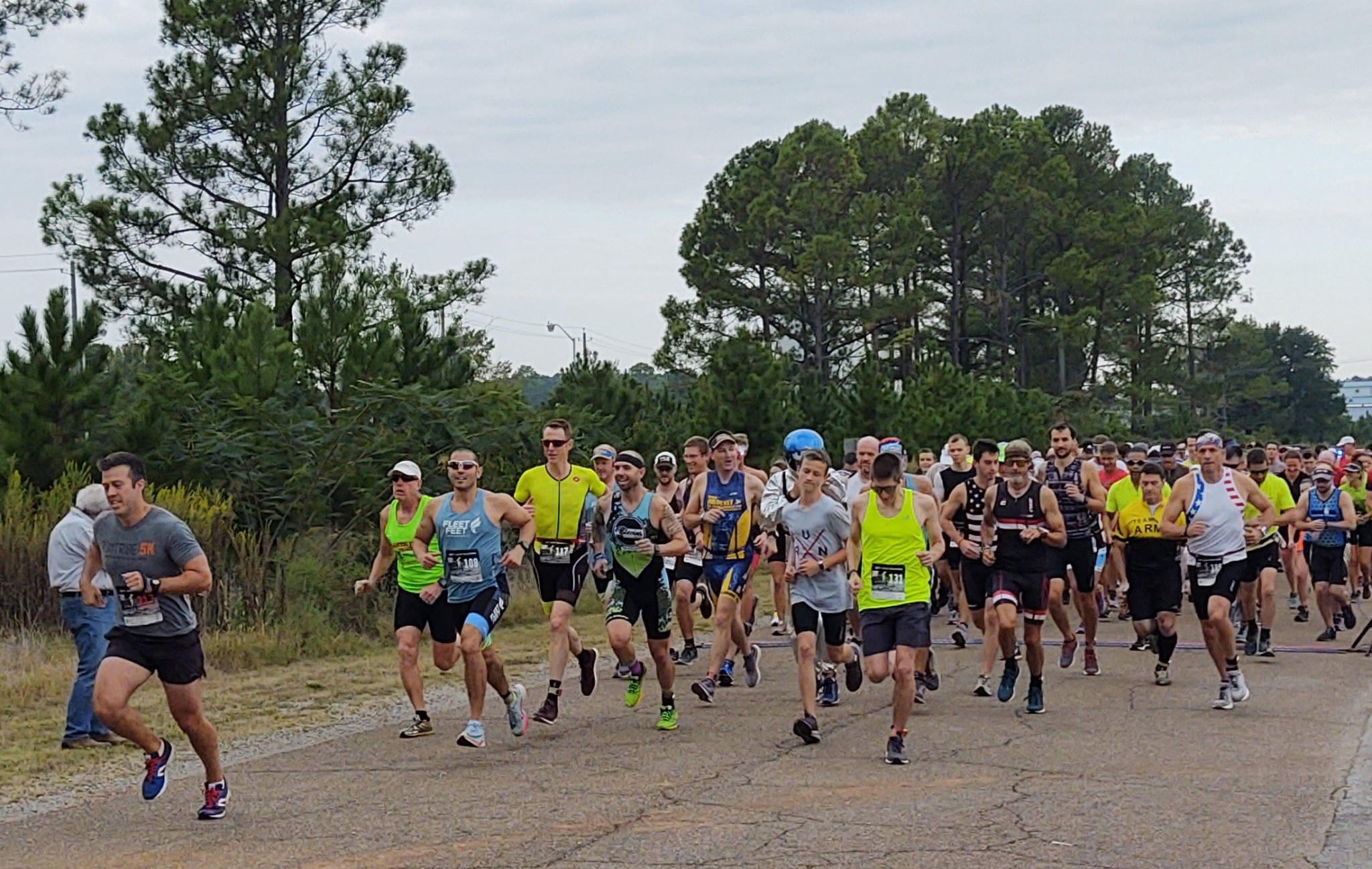 A group of 200 athletes from seven states compete in the 8th annual Racin’ the Station duathlon Sept. 28.