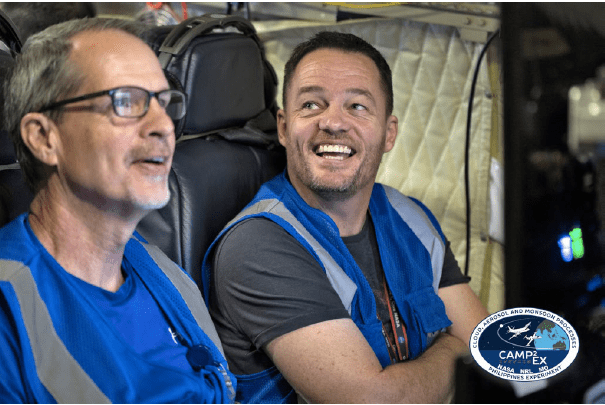 Tony Cook and David Harper from High Spectral Resolution Lidar (HSRL).