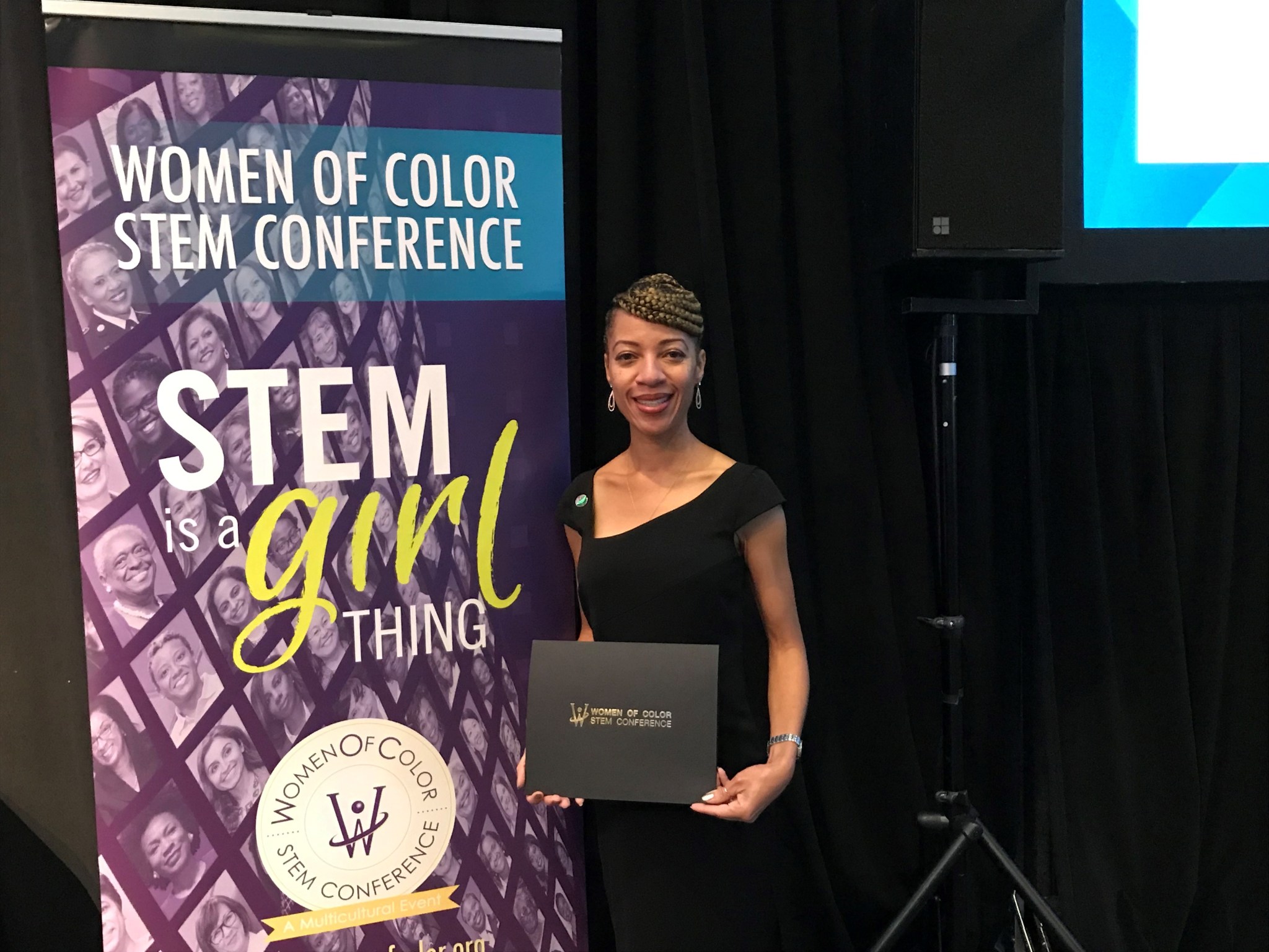 Tiffaney Miller Alexander is recognized as a Technology All-Star at a luncheon in Detroit, Michigan, on Oct. 4, 2019.