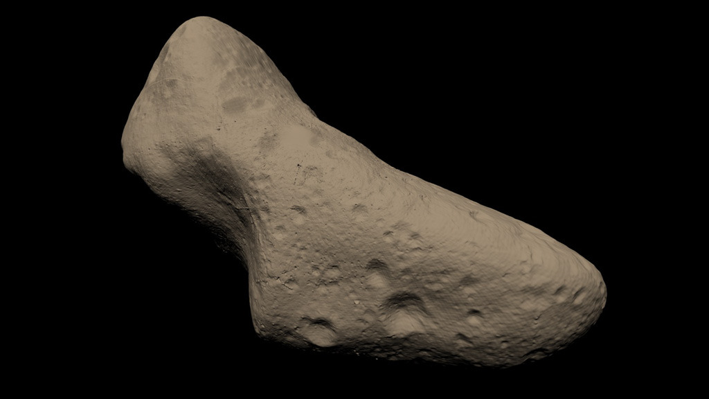 Image of asteroid Eros.