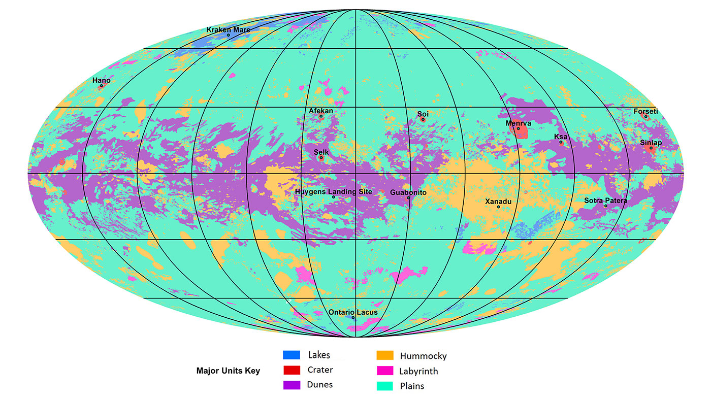 The first global geologic map of Titan 