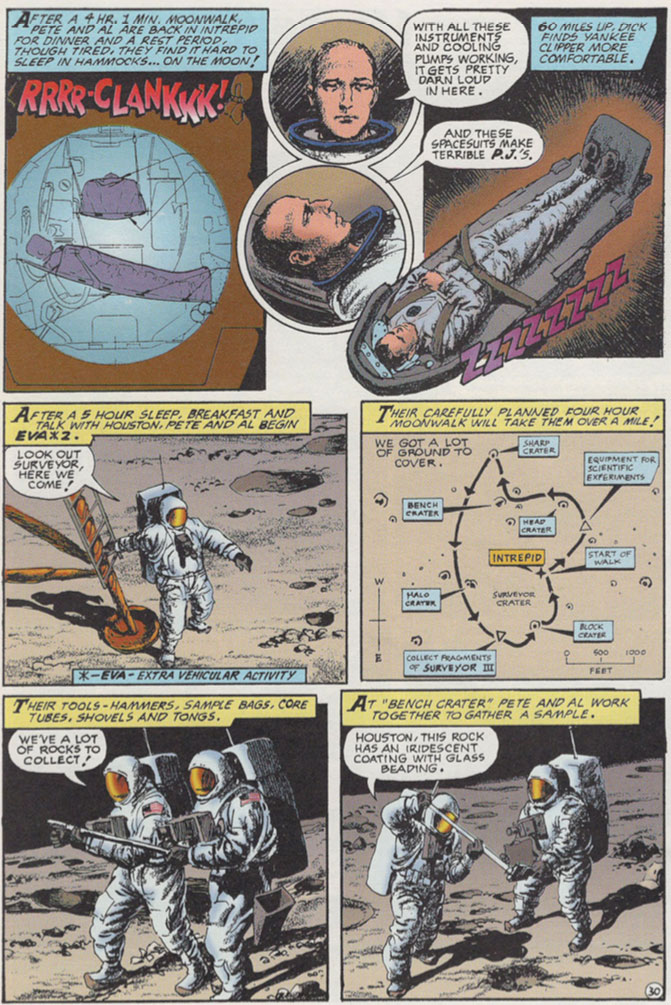 A graphic novel chronicling the historic flight of Apollo 12 