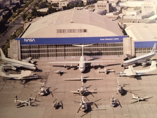 NASA airplanes at Ames in 1981.