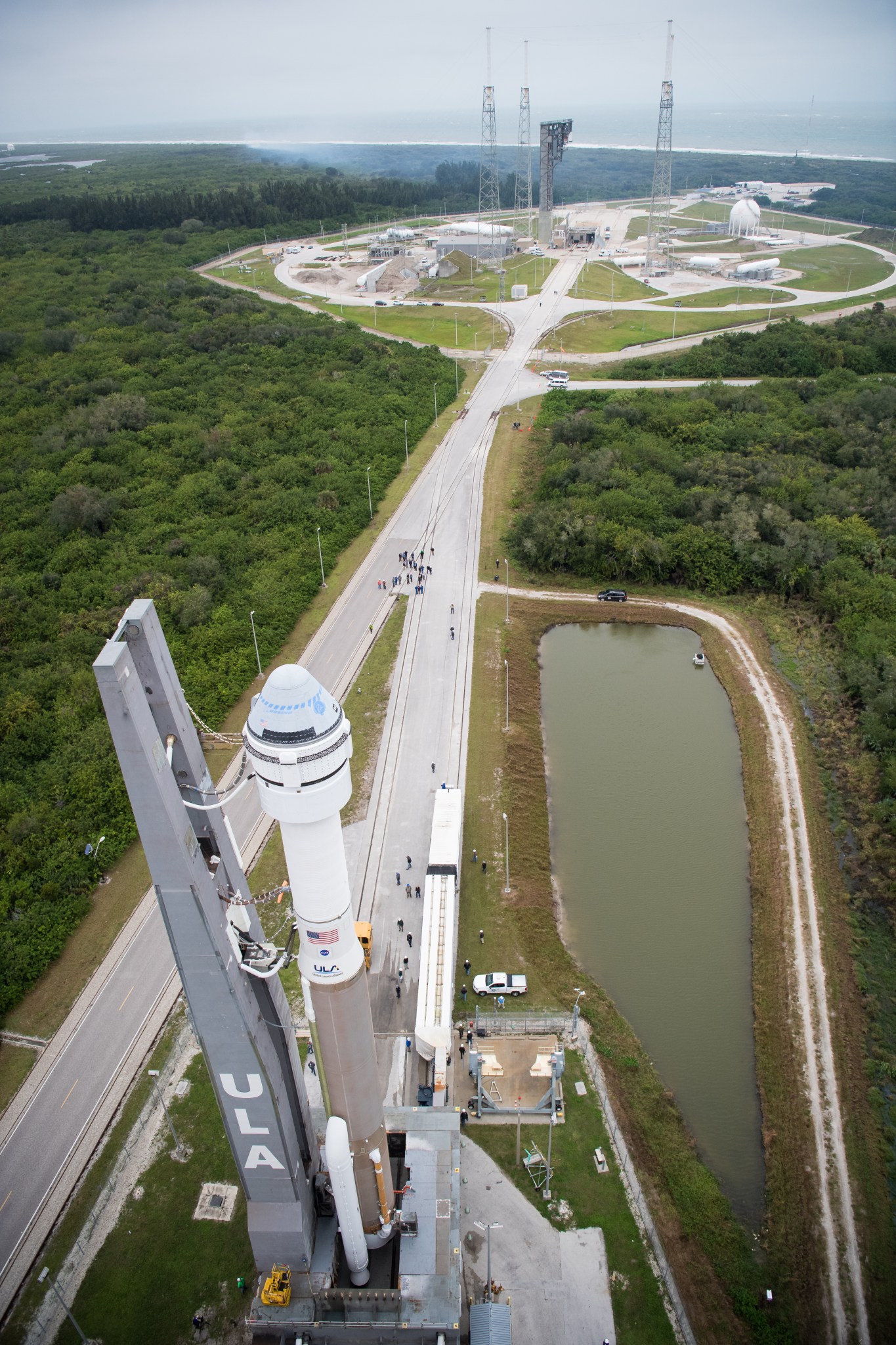 A United Launch Alliance Atlas V rocket with Boeing’s CST-100 Starliner spacecraft onboard.
