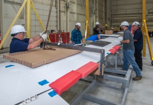 NASA?s all-electric X-57 Maxwell had its Mod II wing carefully prepared for a lift to position it over the fuselage.