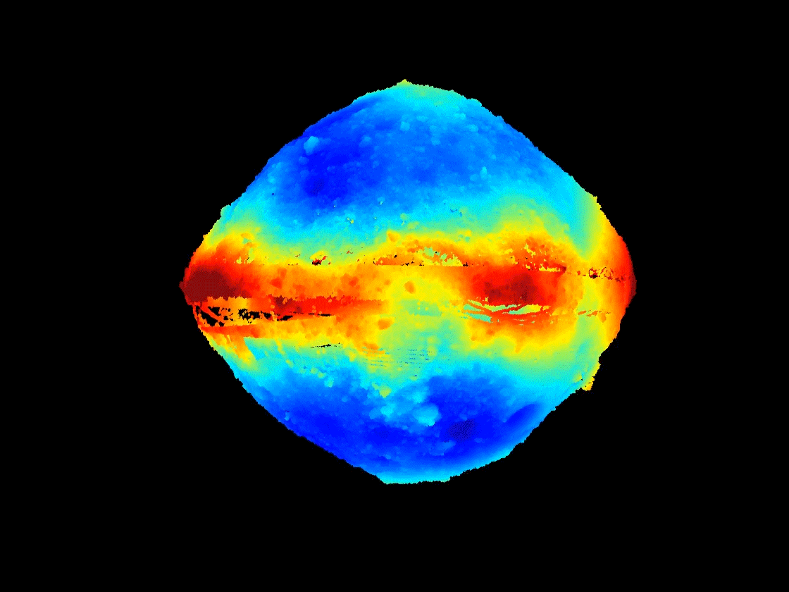 3D-map of asteroid Bennu