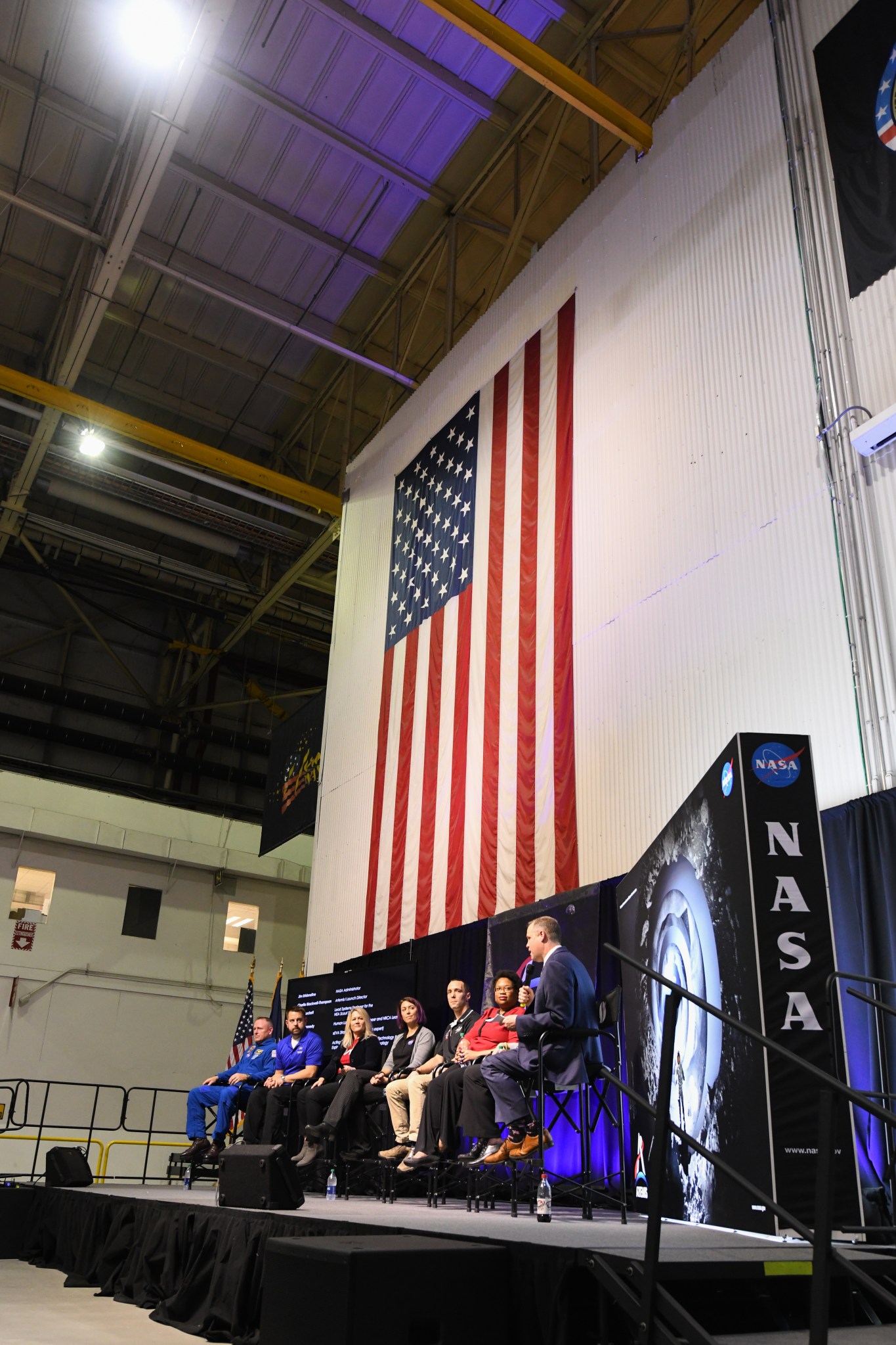 NASA Administrator Jim Bridenstine leads a panel discussion with key NASA subject matter experts during Artemis Day.