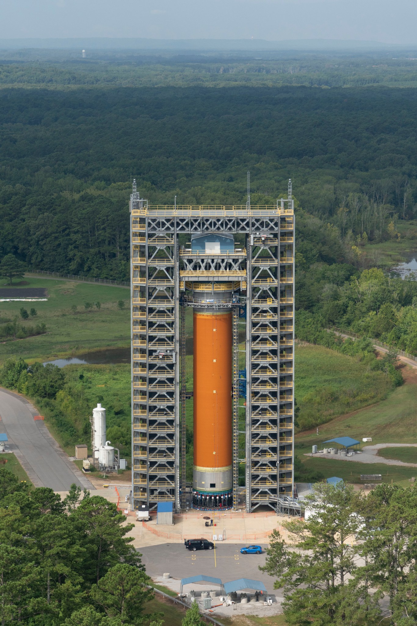 Aerial of MSFC LH2 Test Stand