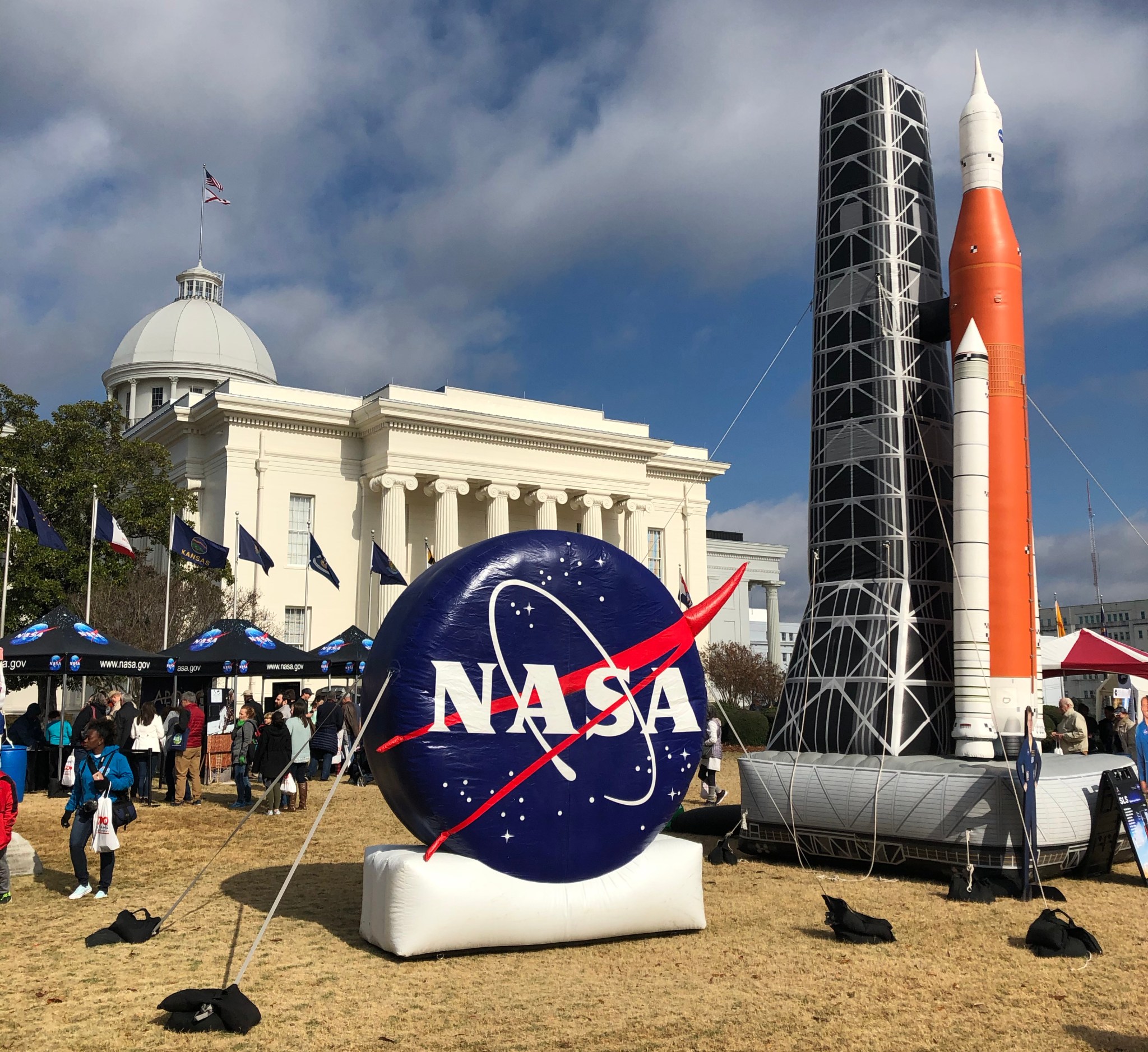 NASA Marshall Space Flight Center took part in the Alabama Bicentennial Festival Dec. 13 and 14 at the state capitol.