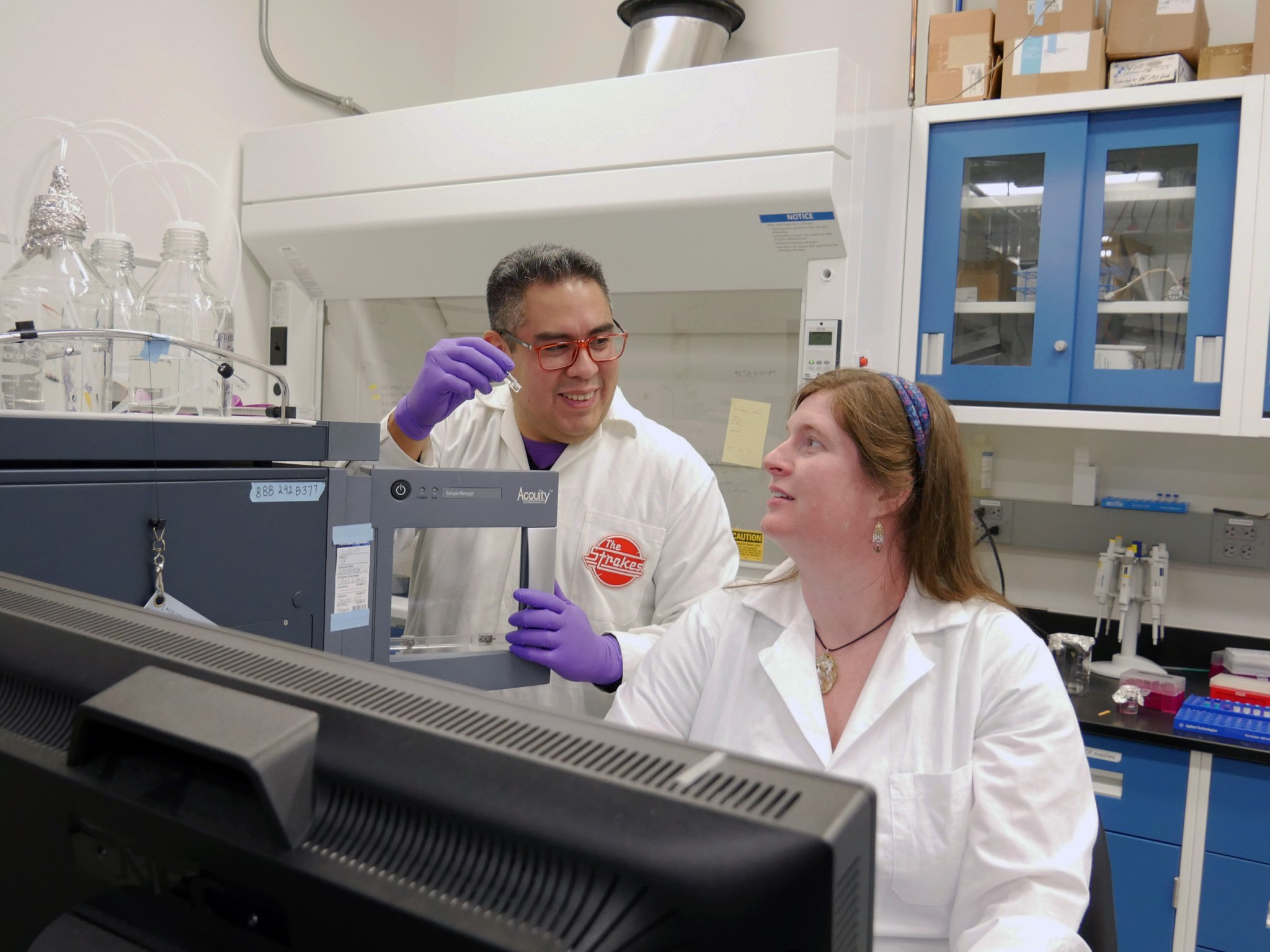 Scientists in the Astrobiology Analytical Laboratory at NASA Goddard