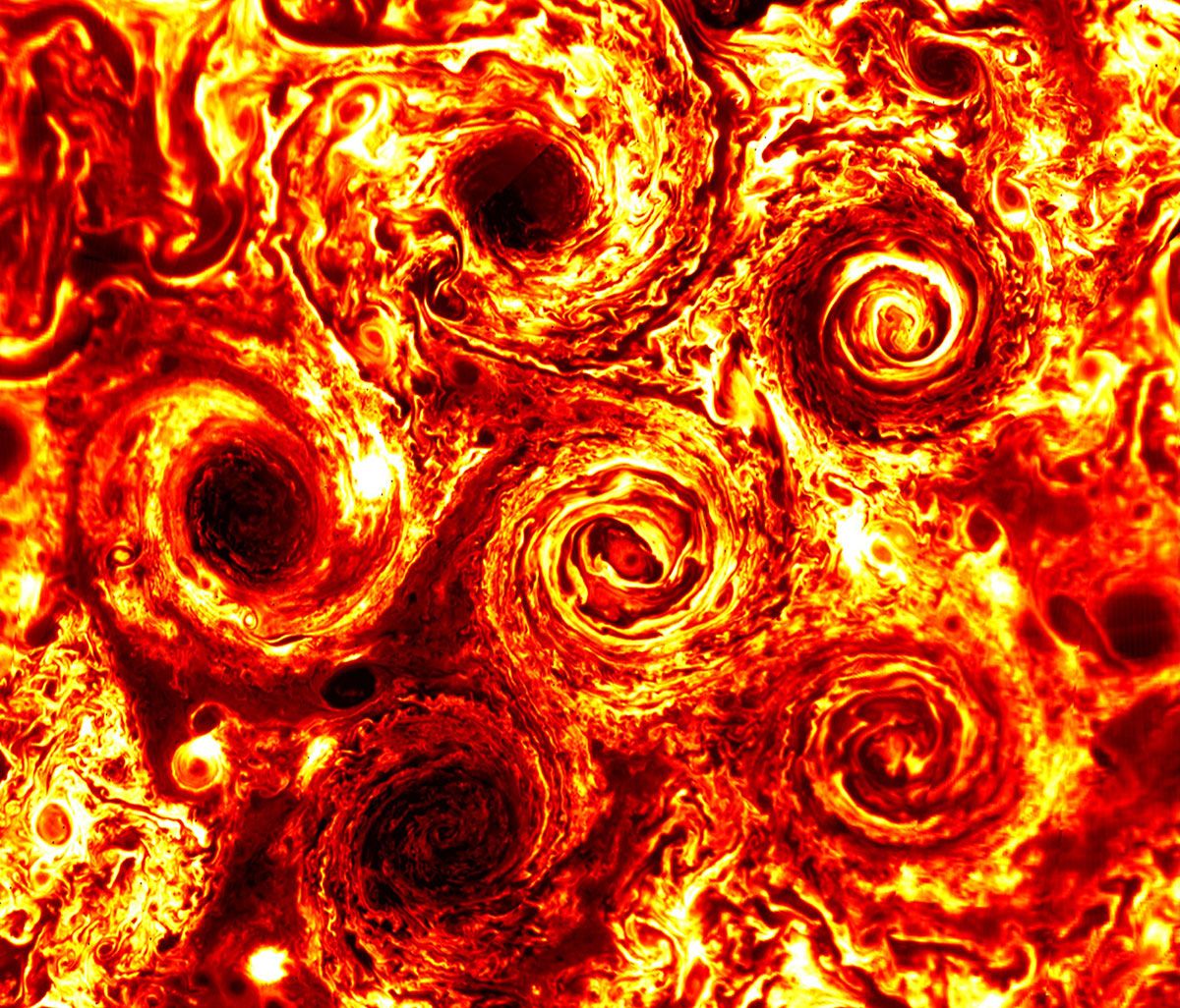 Infrared image of Jupiter