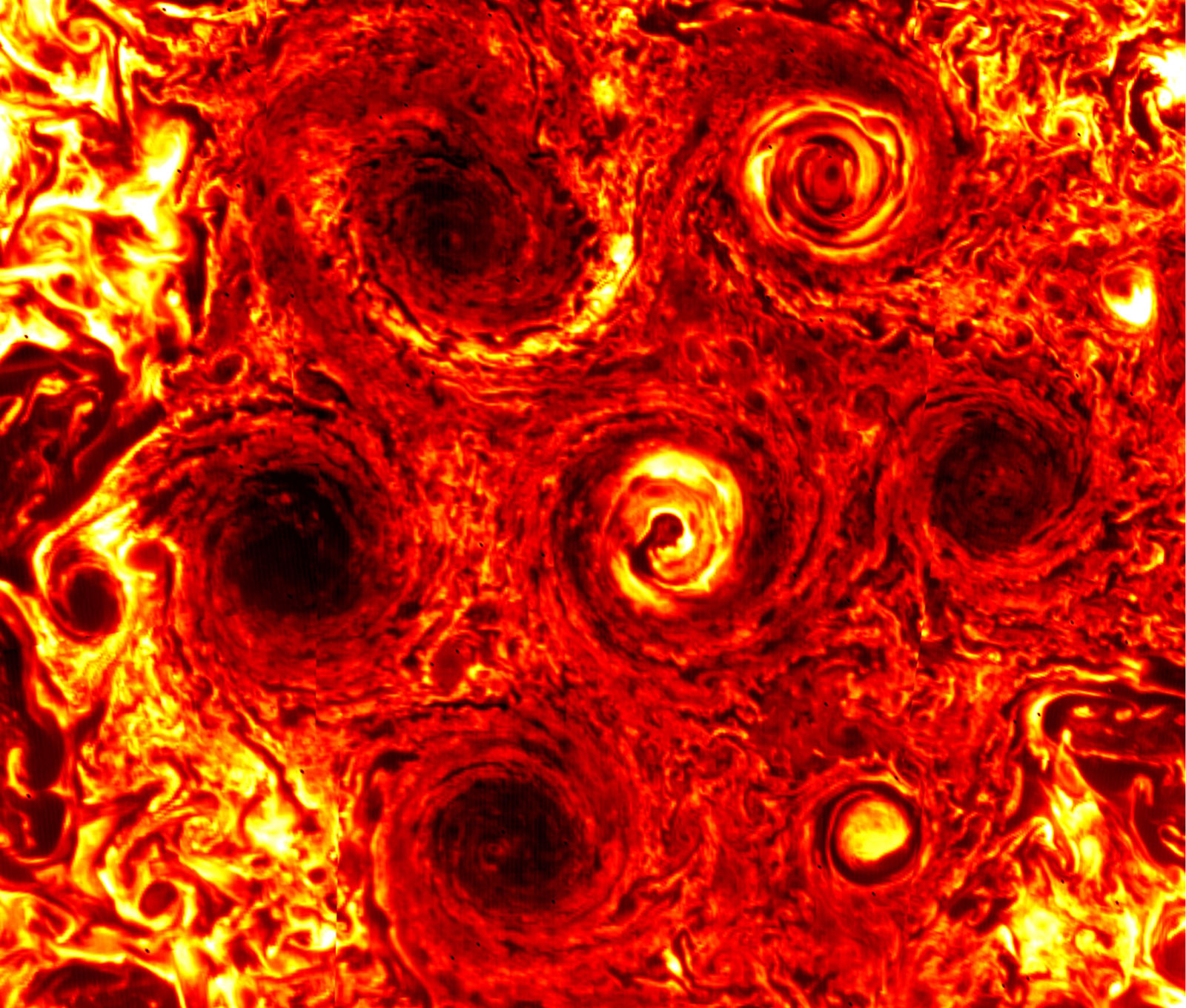 Infrared image of Jupiter