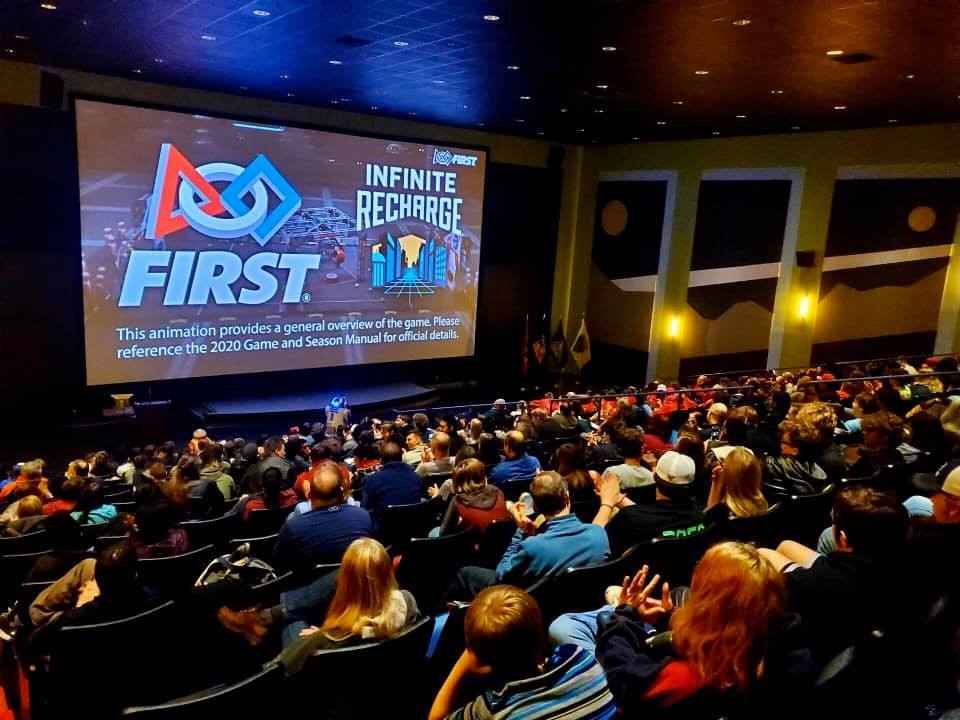 More than 200 members of the Artemis Generation gather on Jan. 4 to kick off the 2020 FIRST Robotics competition season. 