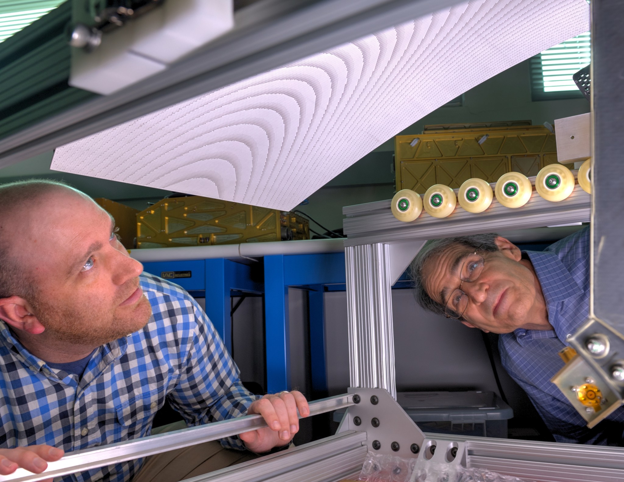 Gerry Heymsfield and John Yorks looking at the Cloud Radar System