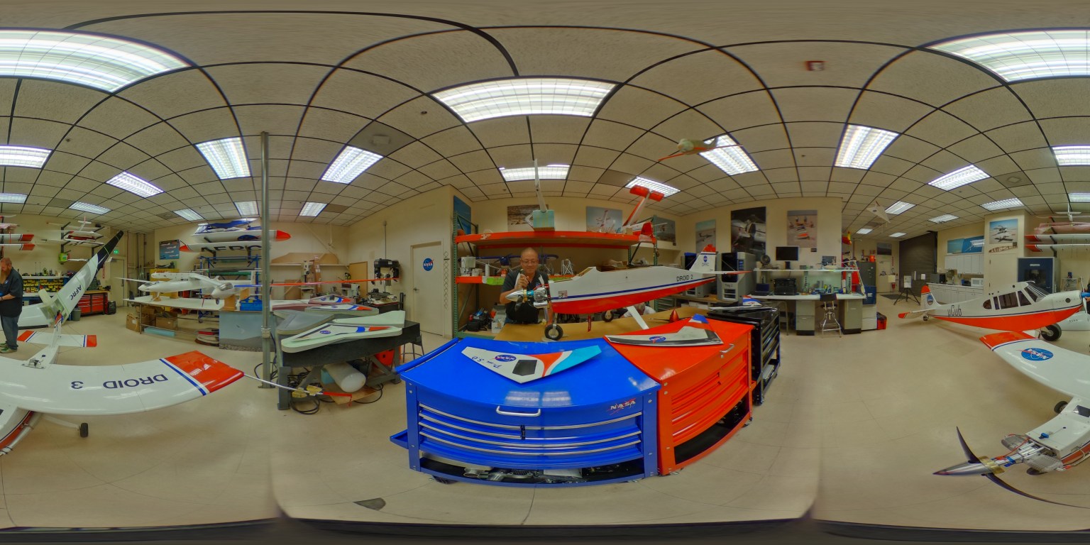 A 360-degree view of NASA Armstrong’s Dale Reed Flight Research Laboratory