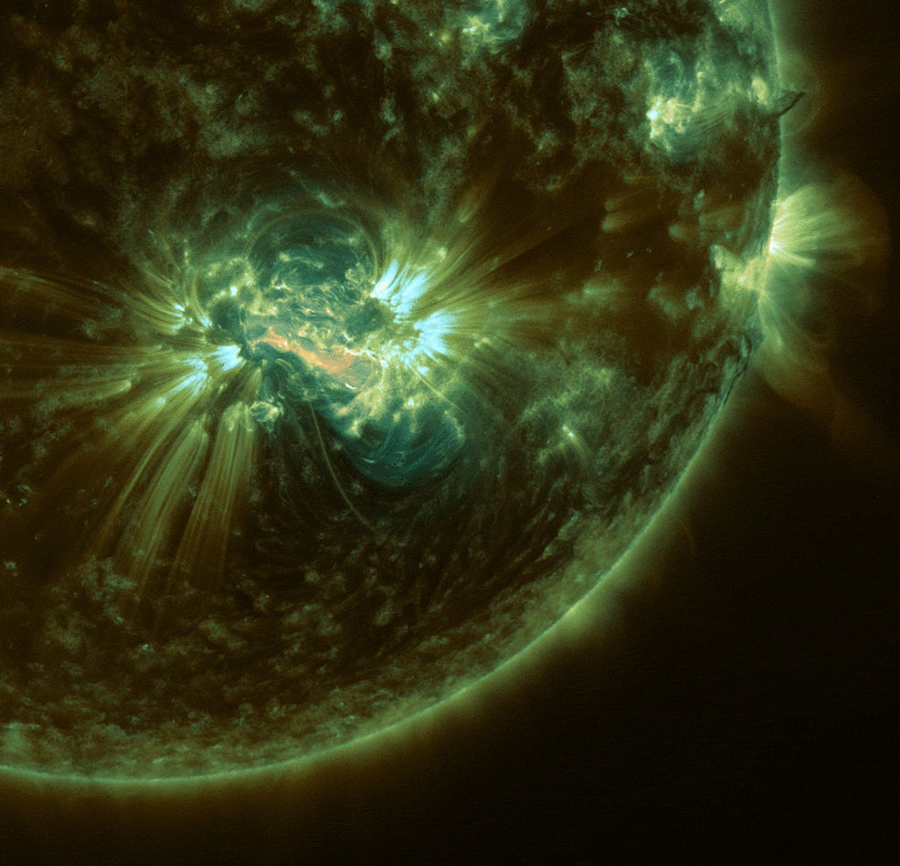 Animated image of Solar Flare