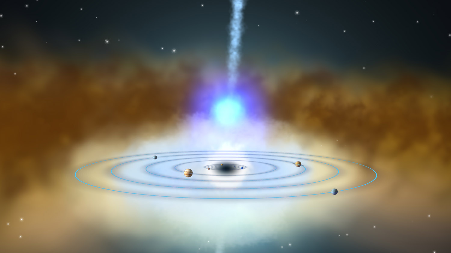 Illustration showing how echoes relate to X-ray source distance from accretion disk