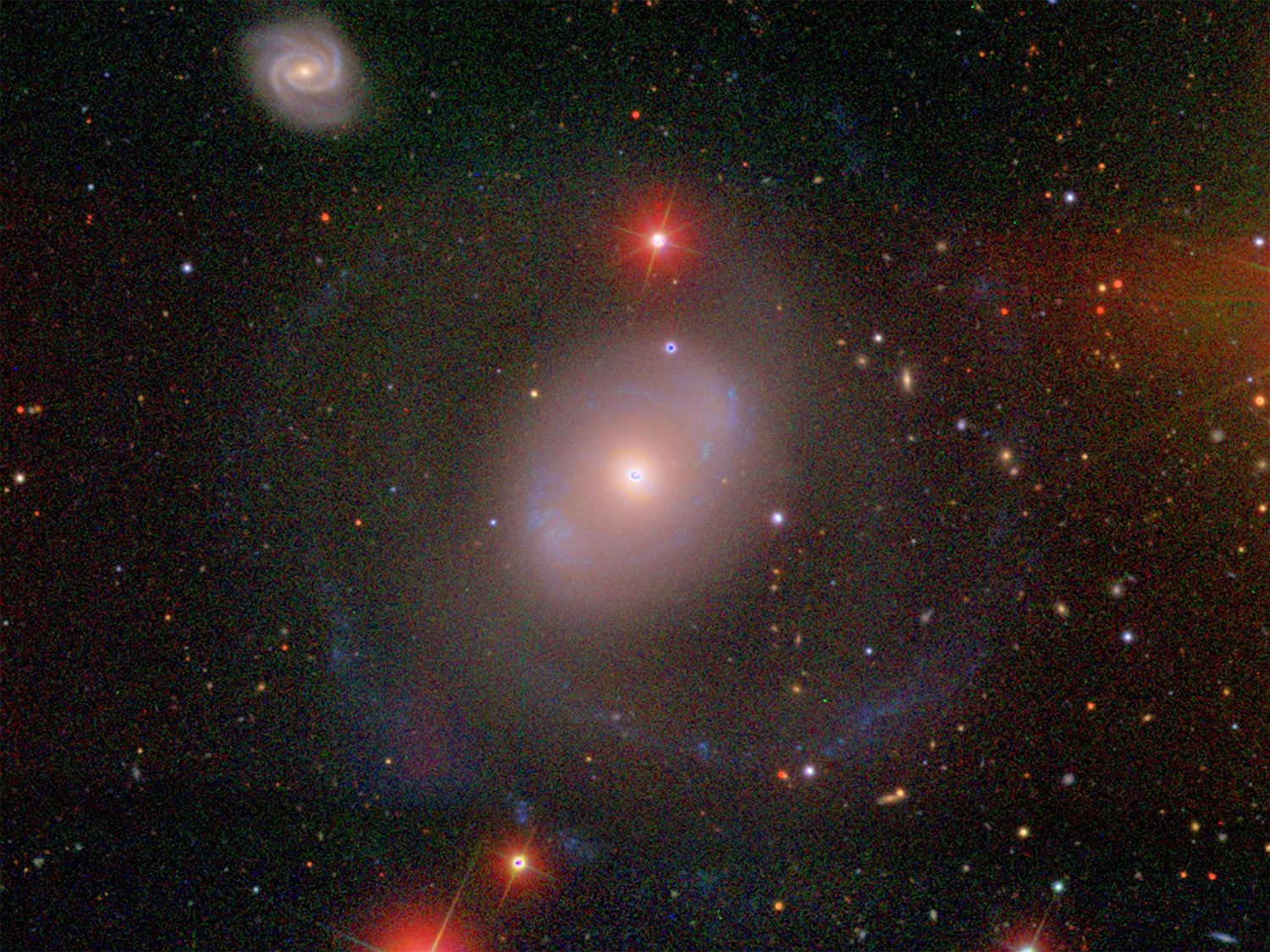 SDSS image of galaxy NGC 4151