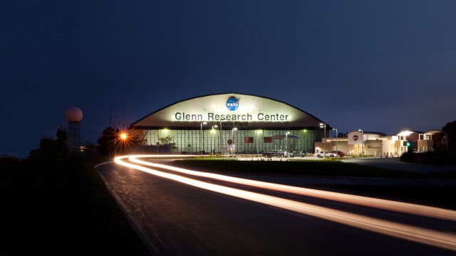 Glenn Research Center at night
