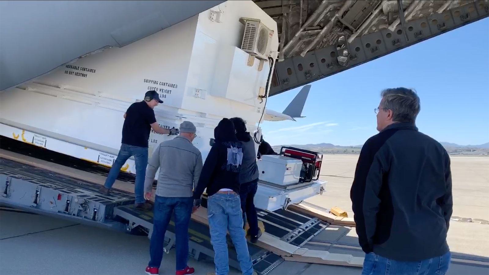 Team loaded NASA's next Mars rover onto an Air Force C-17