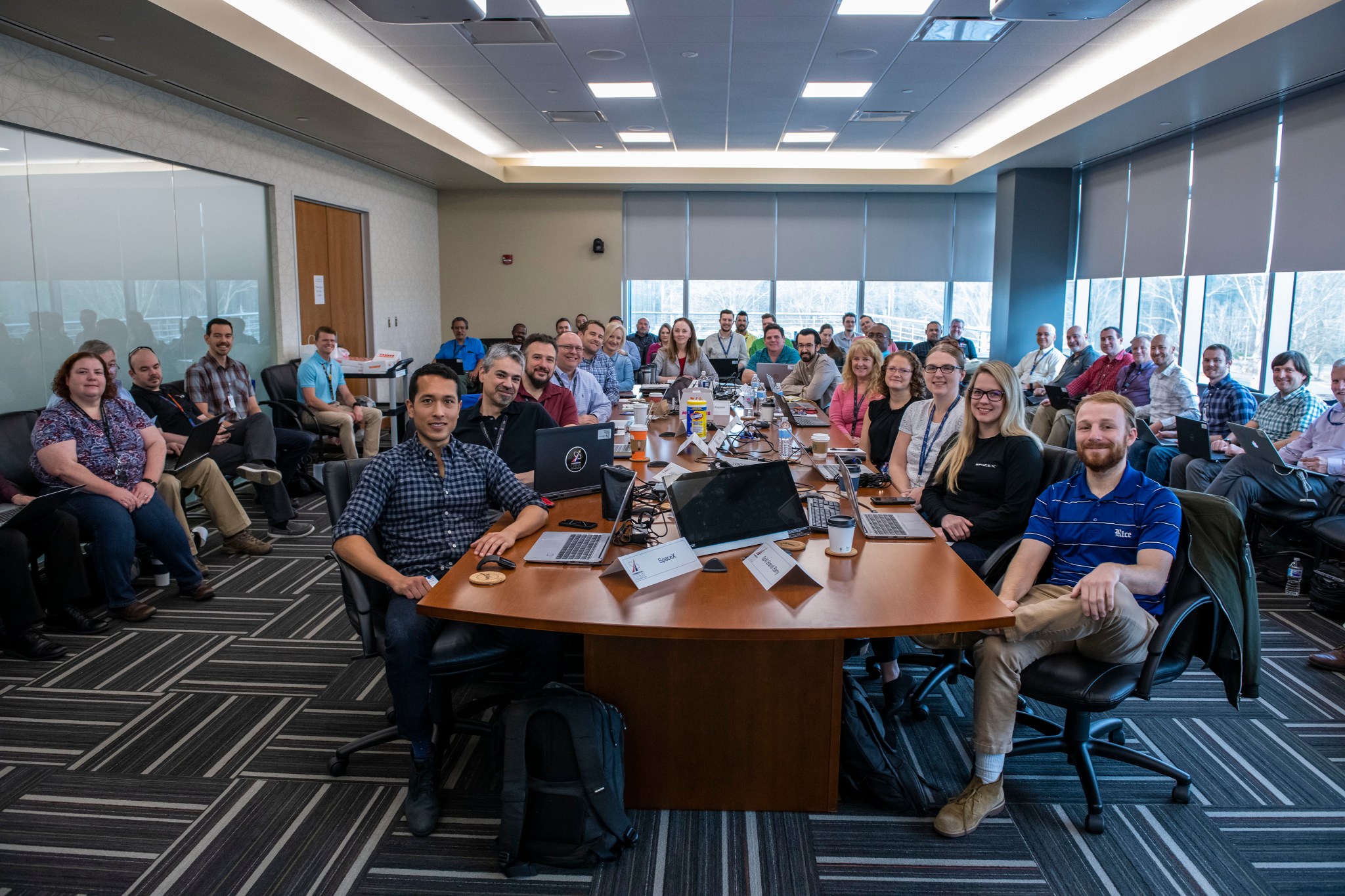 The Commercial Crew Program rocket teams meet with the SpaceX team March 11 at Marshall for technical discussions.