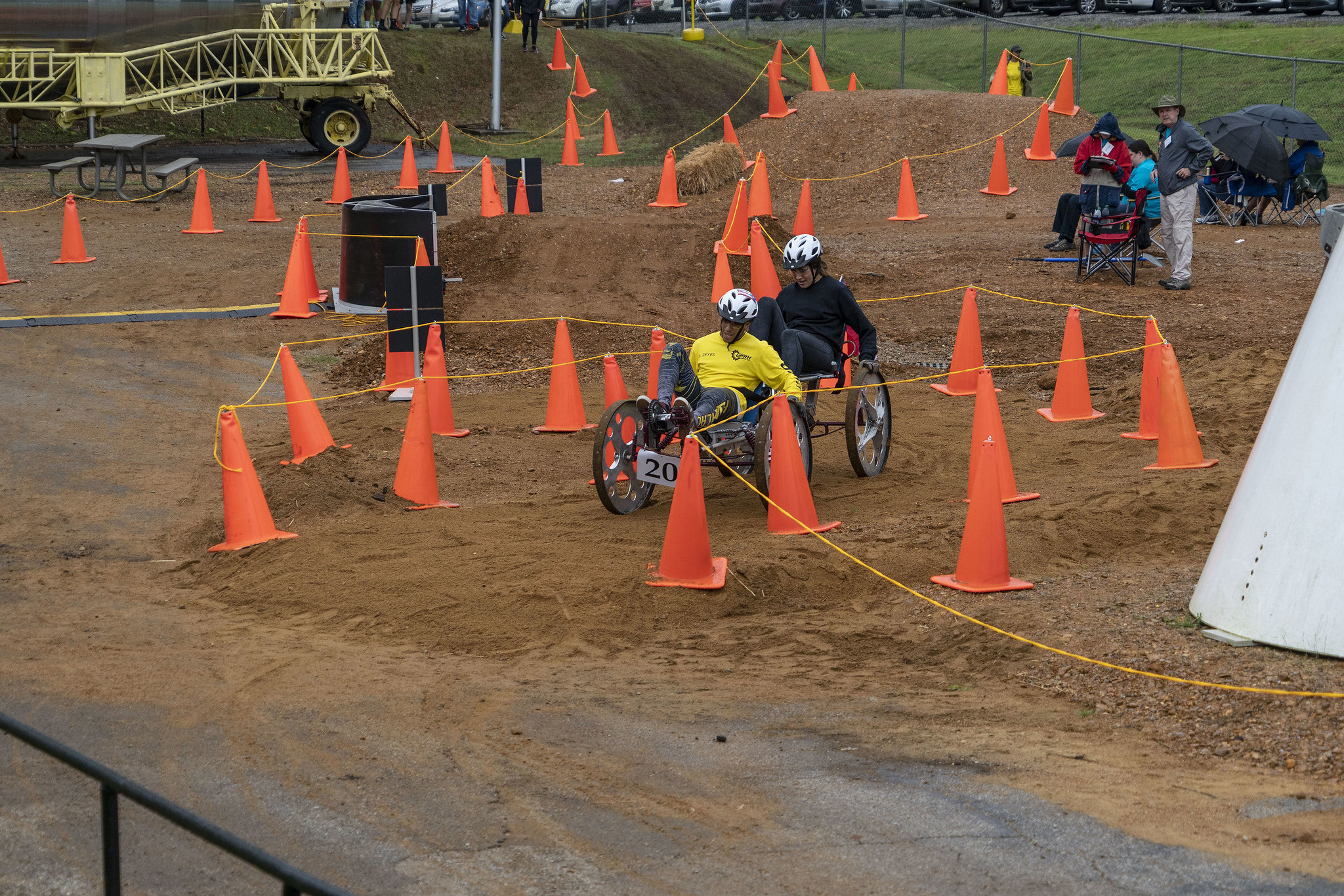 Students competing in the Human Exploration Rover Challenge