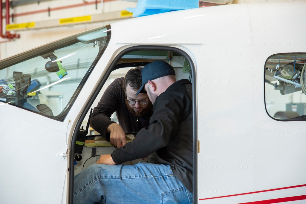 Crew Prepares X-57 for Telemetry Testing