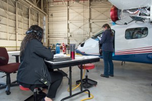 NASA engineers put the X-57 through its initial telemetry tests at AFRC.
