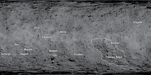 
			First Official Names Given to Features on Asteroid Bennu - NASA			