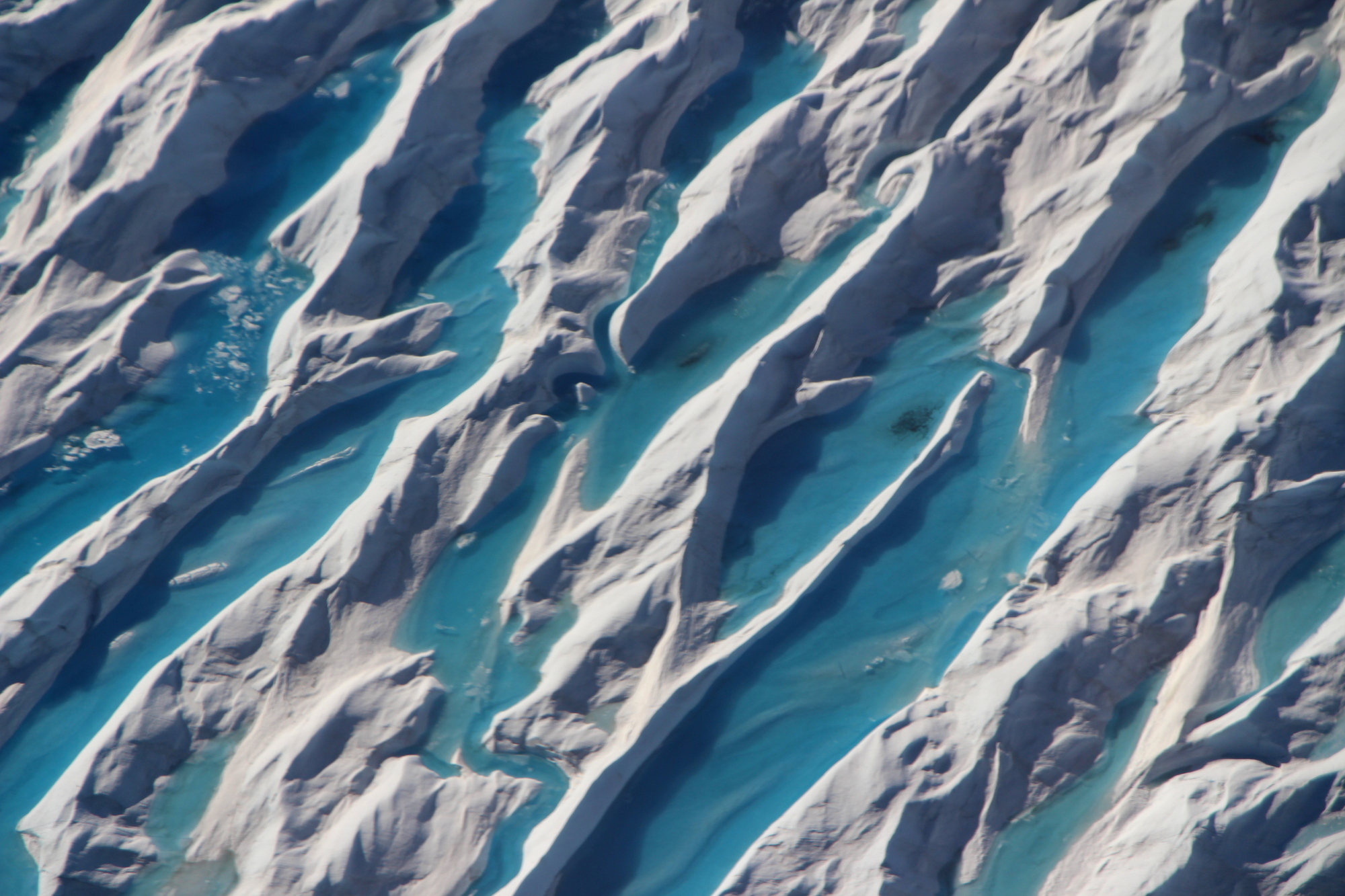 Crevasses in southern Greenland