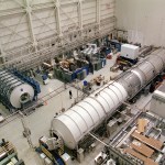 The three-module Environmental Control and Life Support System undergoes development at Marshall’s Internal Thermal Control System Test Facility. Marshall is responsible for the design, construction and testing of regenerative life support hardware -- including oxygen recovery - for the International Space Station.