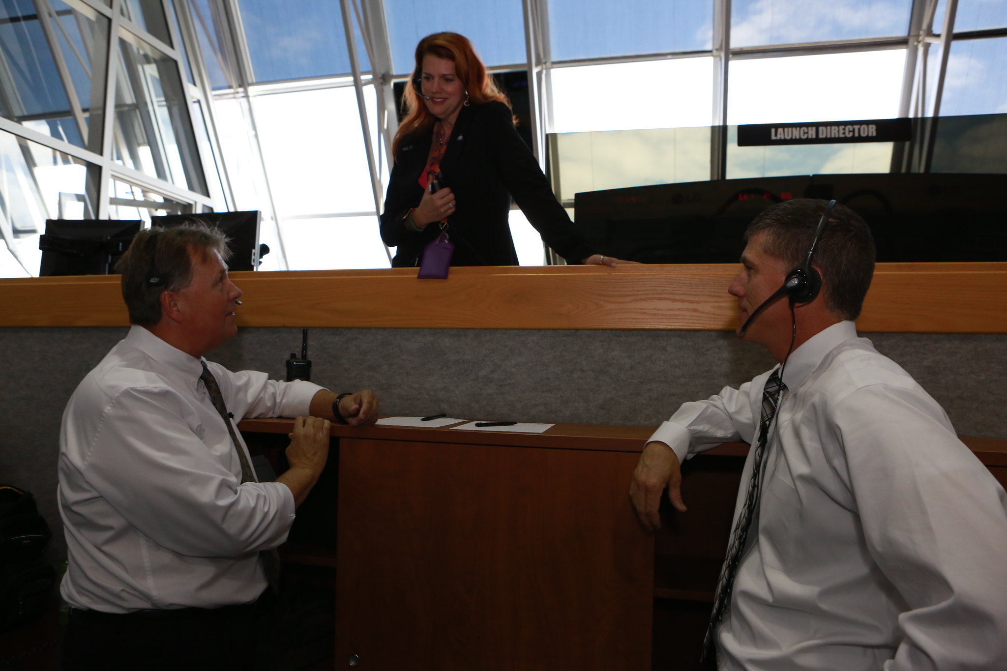 Countdown simulation in Kennedy Space Center's Firing Room 1 in the Launch Control Center