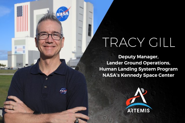 A photograph of Tracy Gill, deputy manager for Lander Ground Operations in NASA's Human Landing System Program at Kennedy Space Center.