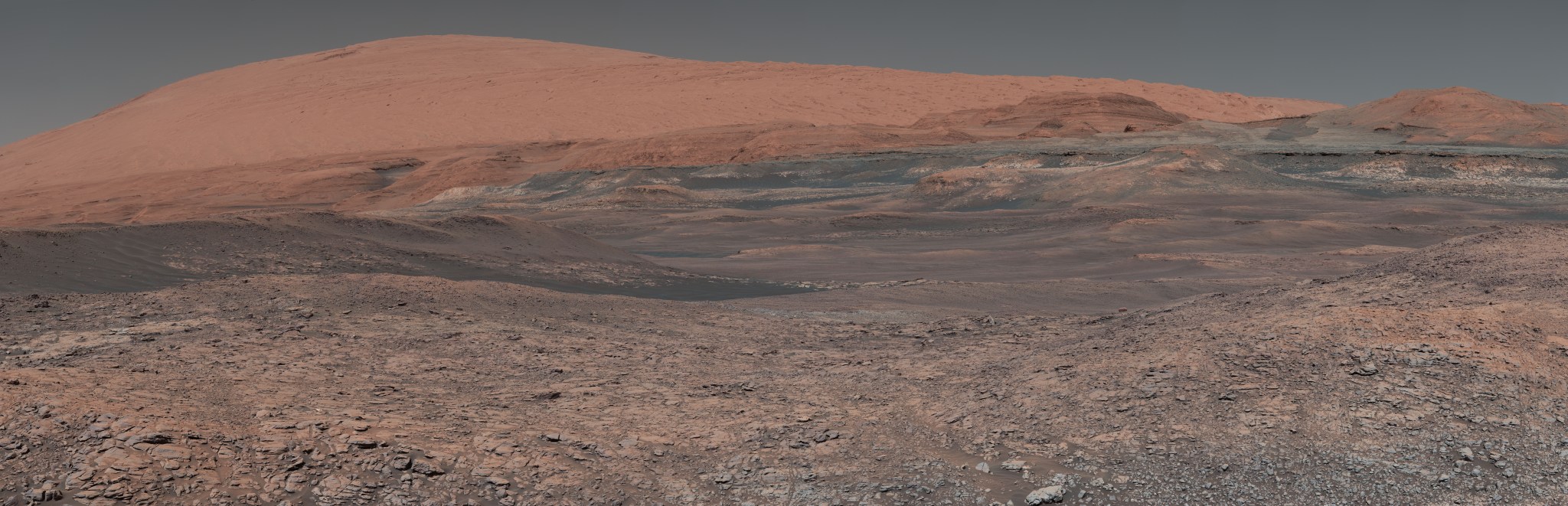A mosaic image of Mars