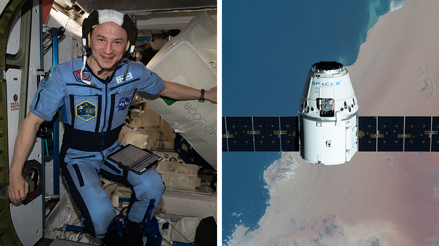 Astronaut Andrew Morgan will monitor the departure of the SpaceX Dragon resupply ship