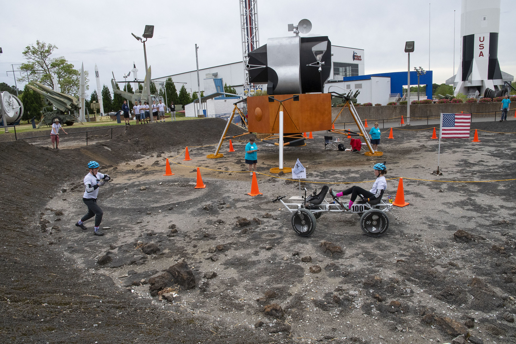 Human Exploration Rover Challenge team on the course during the 2019 event.
