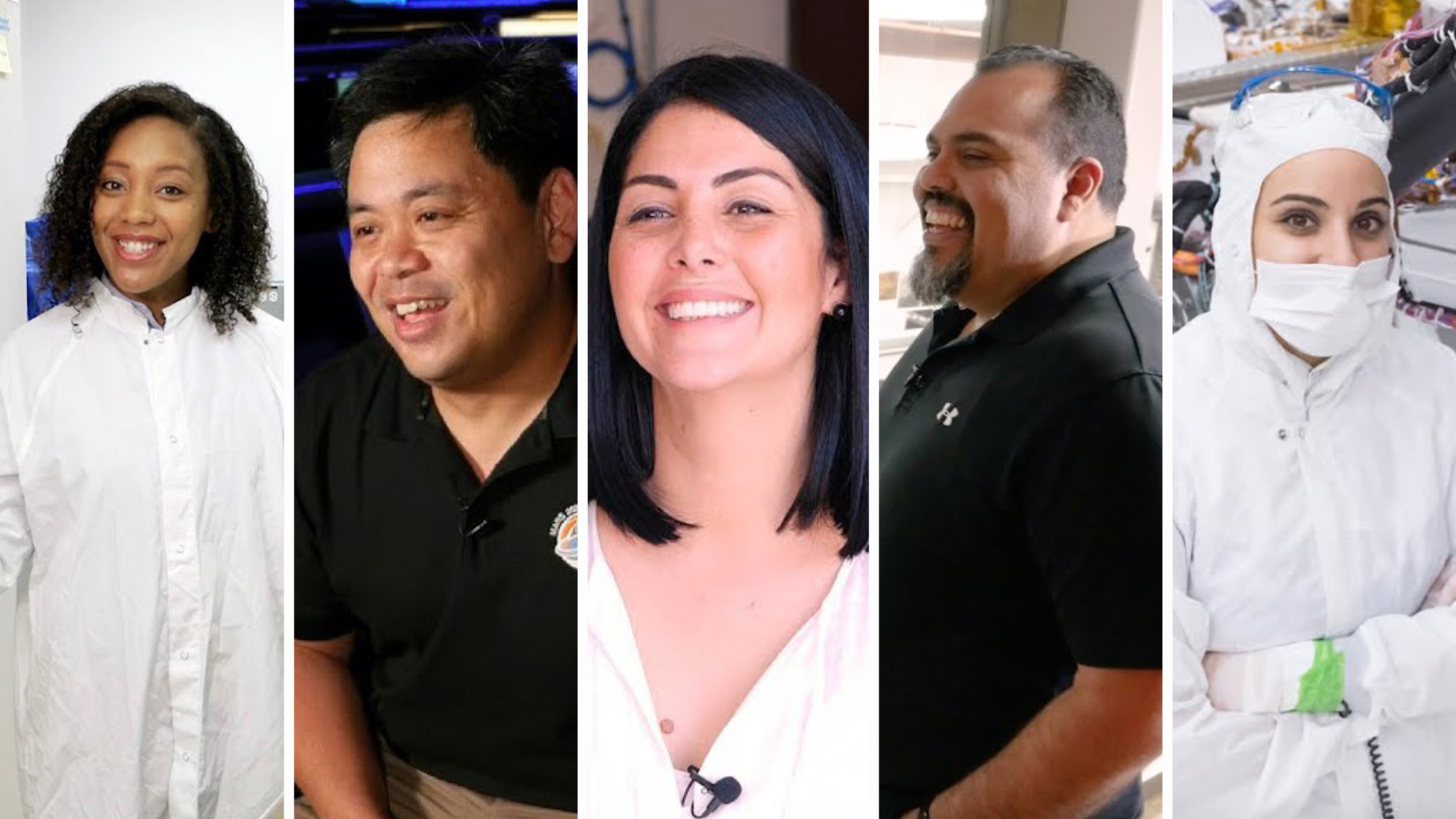 From left to right: Moo Stricker, Al Chen, Diana Trujillo, Eric Aguilar and Michelle Tomey Colizzi 