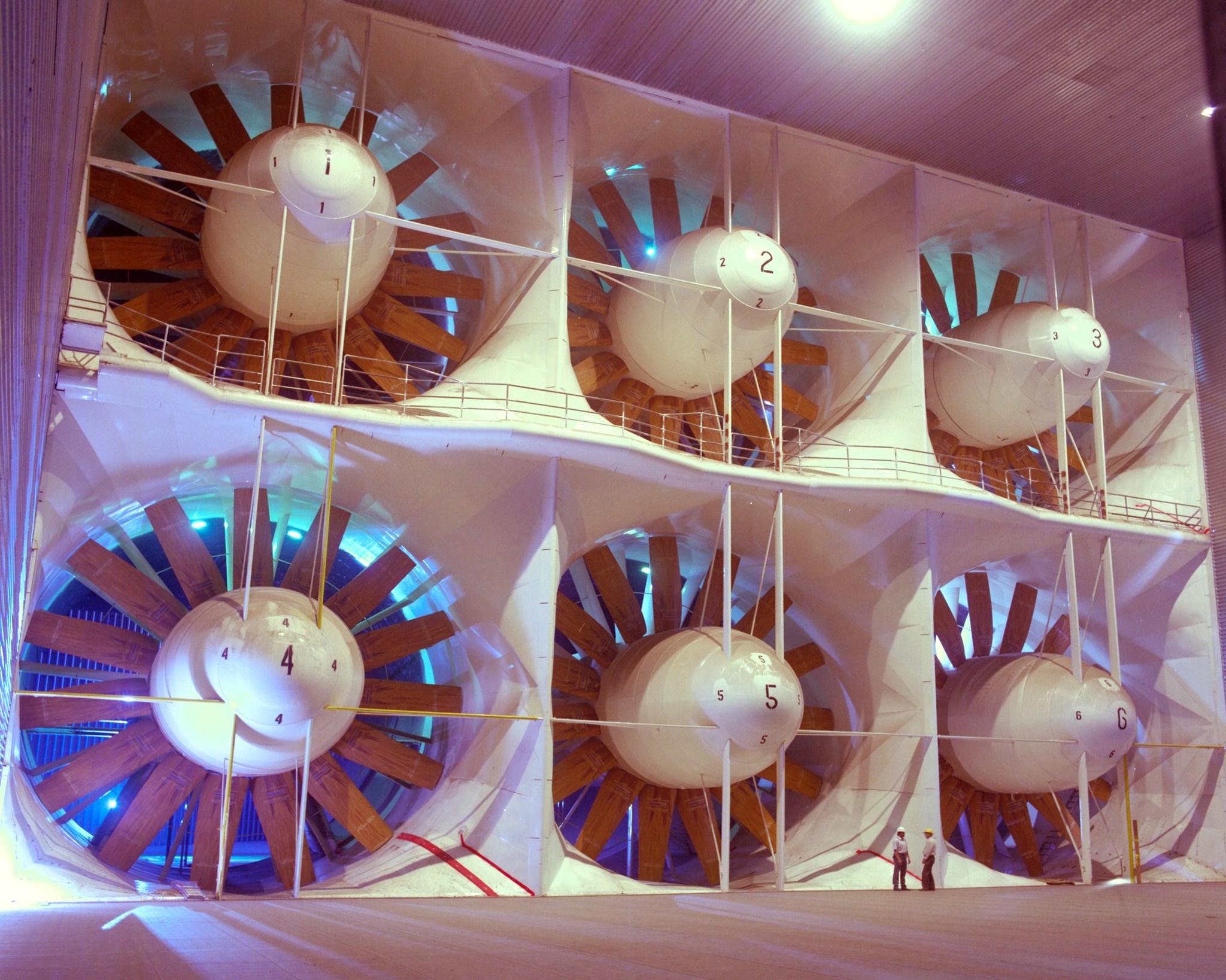 NFAC 80-foot-by-120-foot wind tunnel drive fans