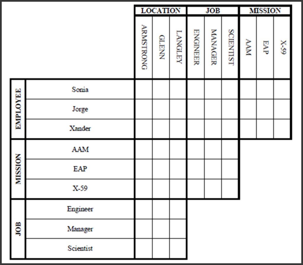 Logic puzzle grid