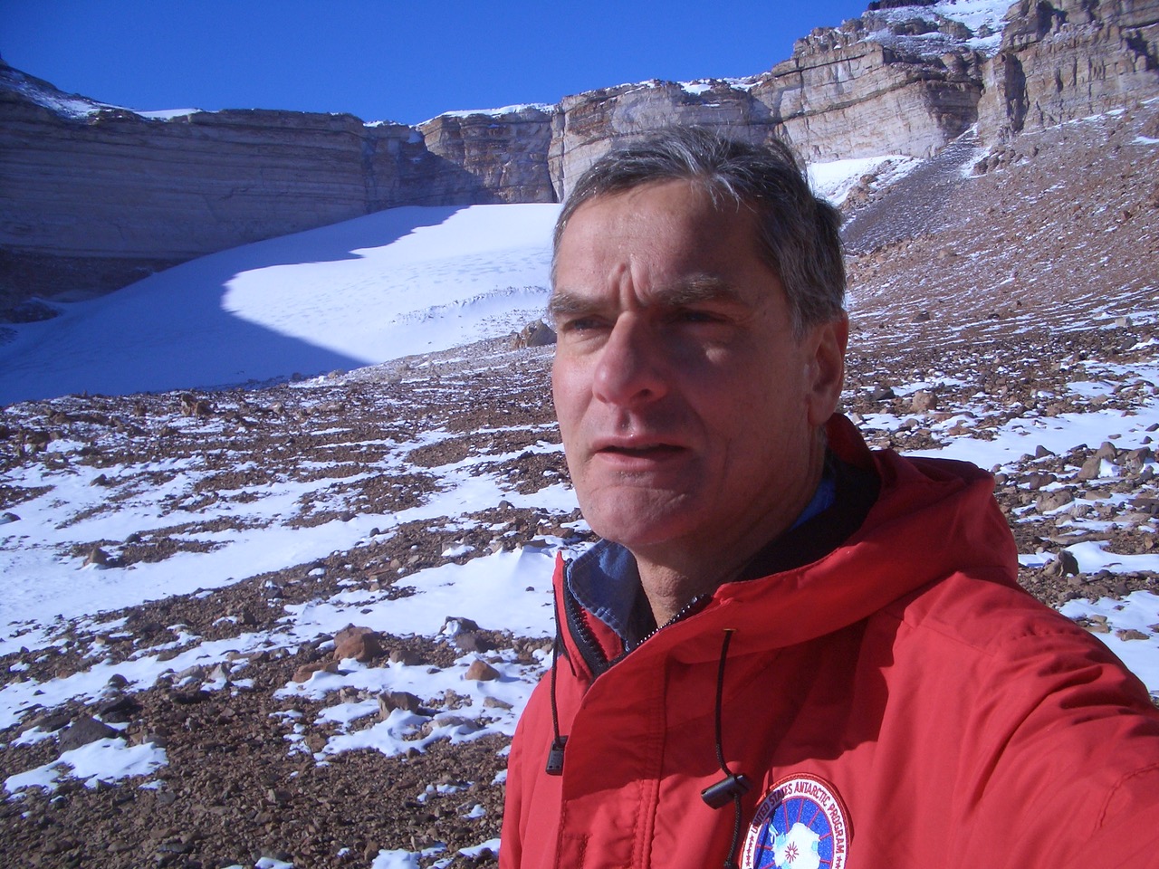 Chris McKay in Antarctica.