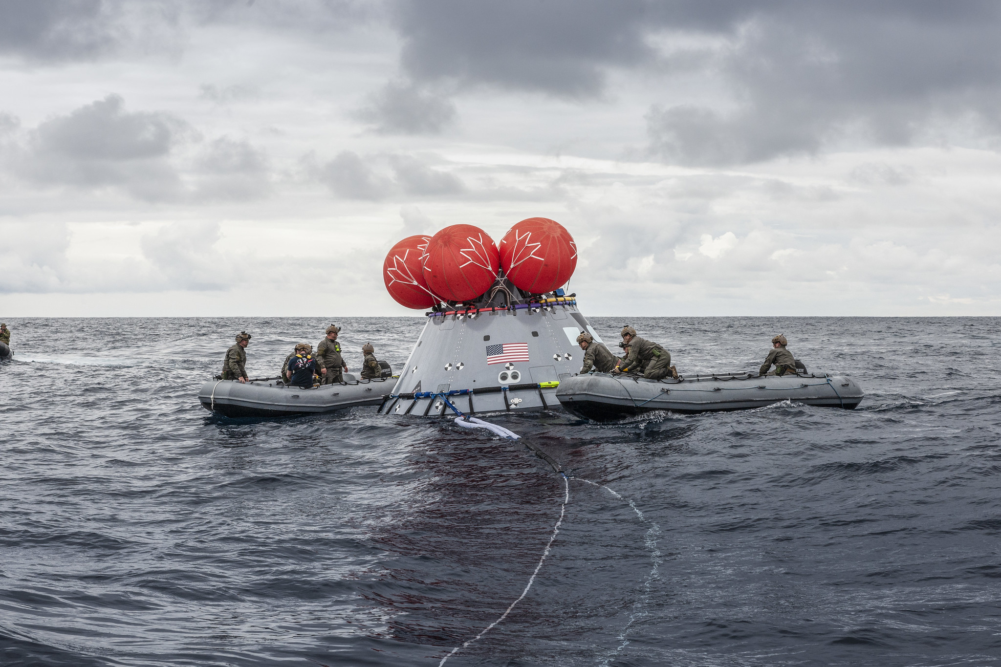 NASA's Landing and Recovery team from Exploration Ground Systems from Kennedy Space Center 