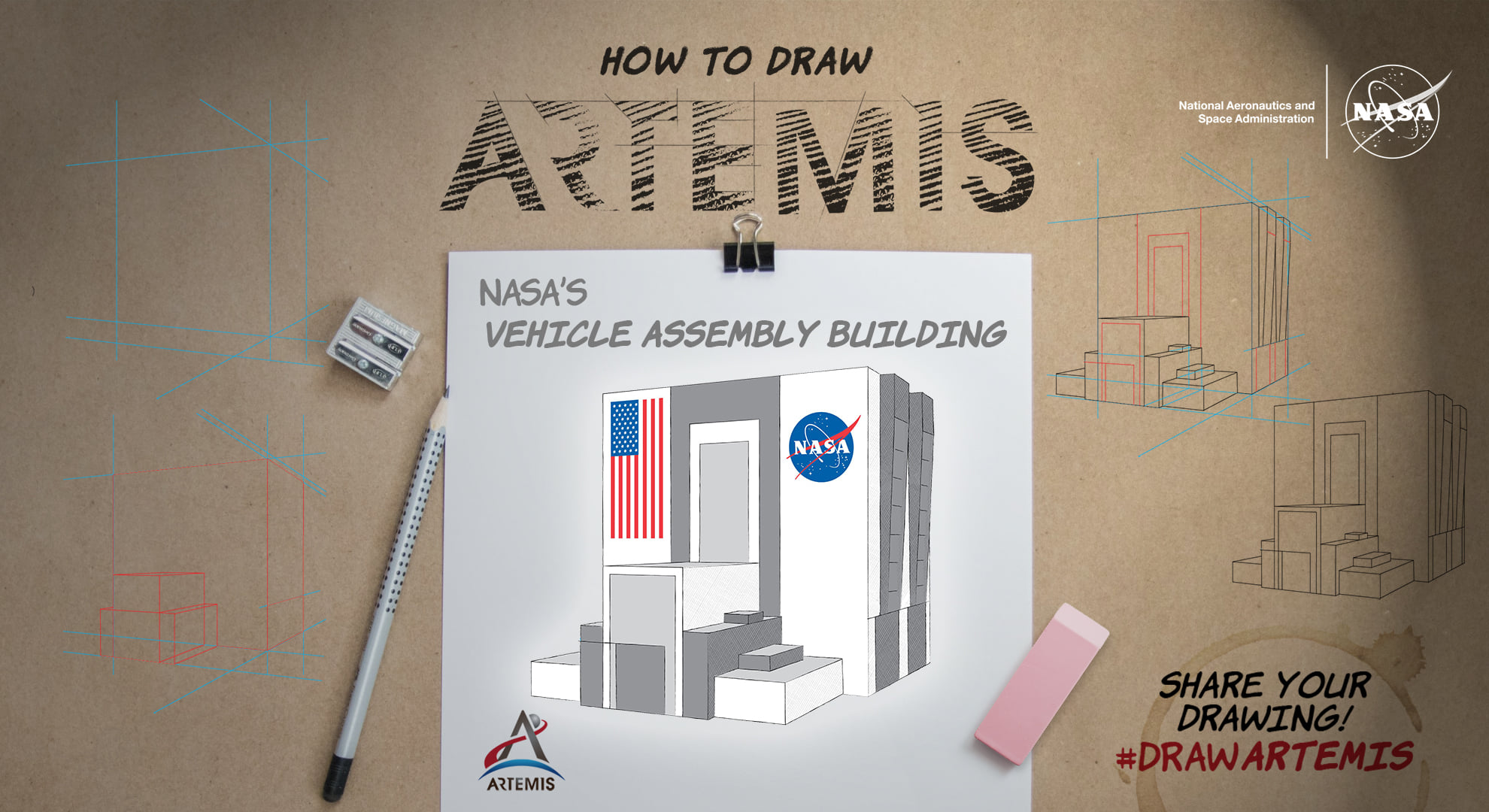 Draw Vehicle Assembly Building (VAB)