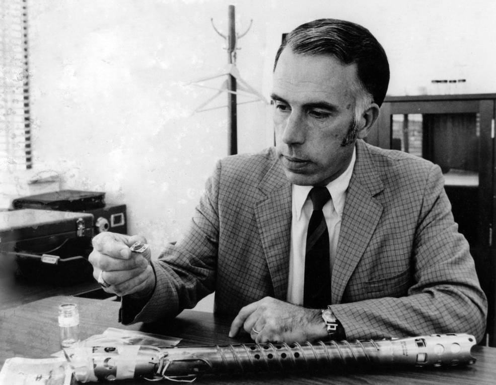 Ed Cortwright at his desk
